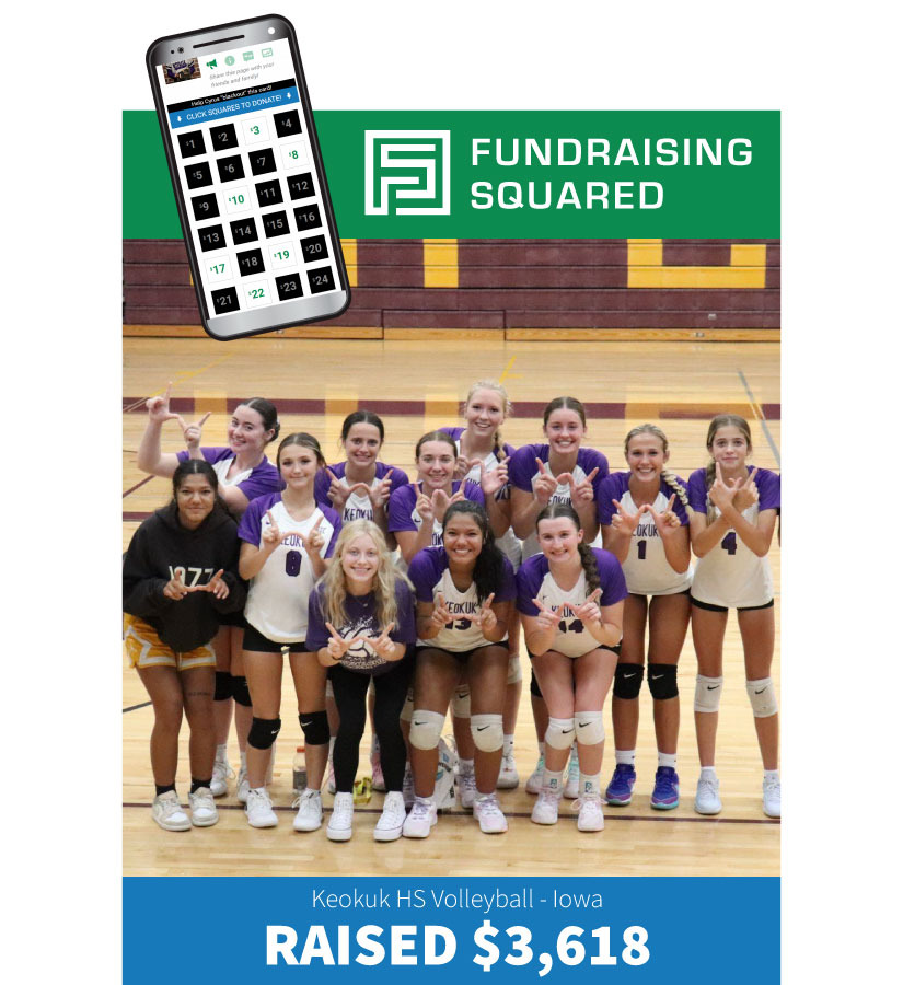 keokuk high school volleyball fundraising