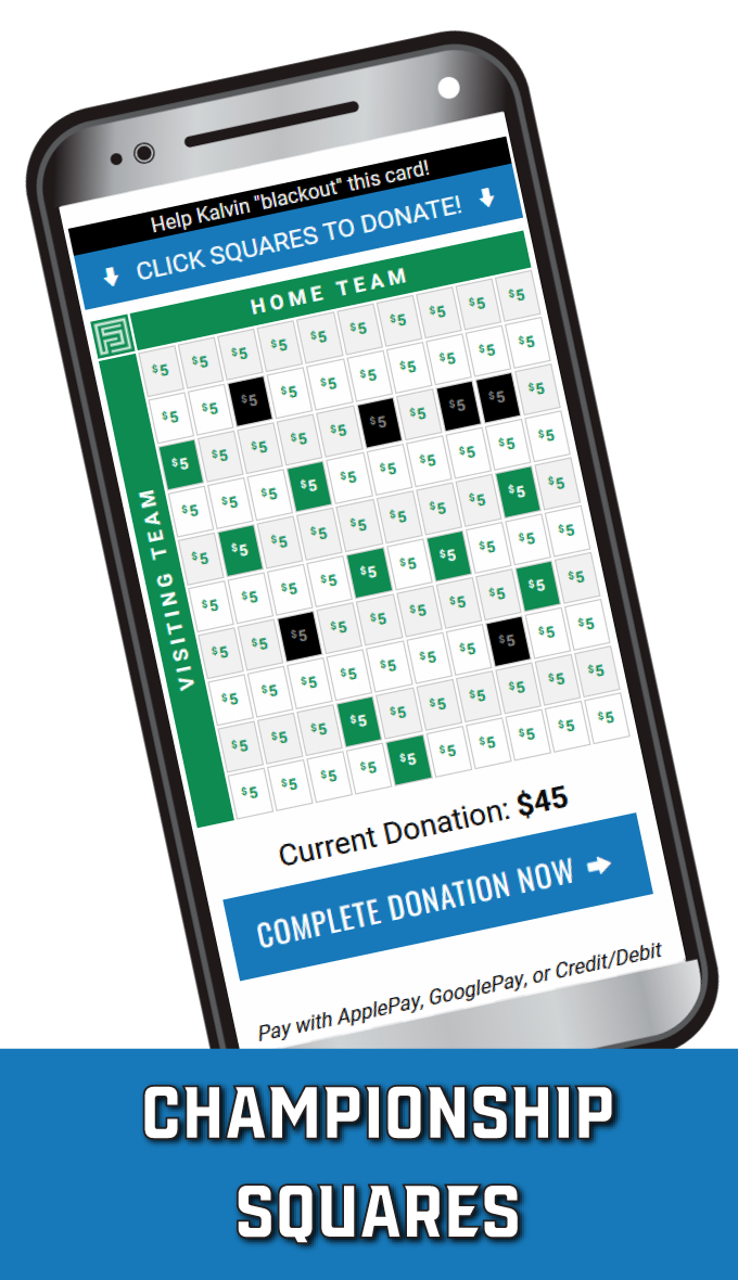 fundraising super bowl championship squares blackout board