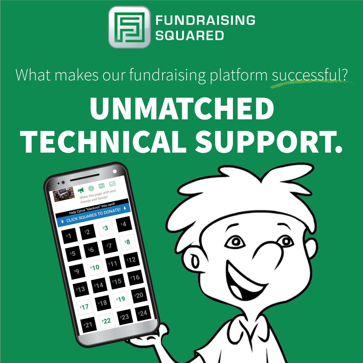 fundraising squared technical support